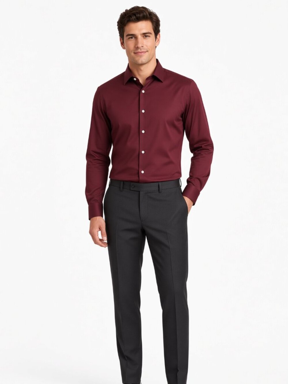 Dockers Men’s Burgundy Dress Shirt